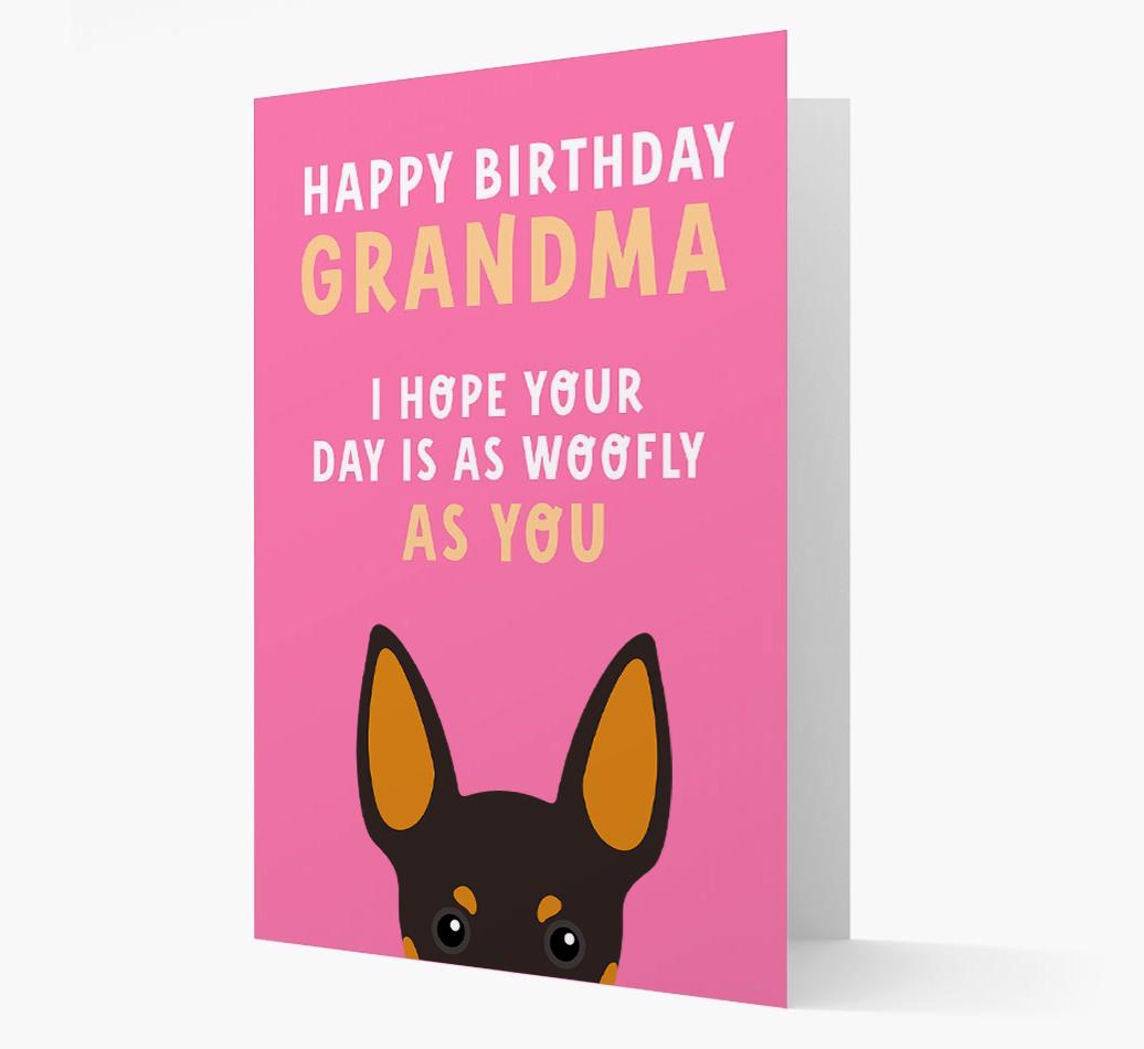 Woofly Grandma: Personalized Card with {breedFullName} Icon