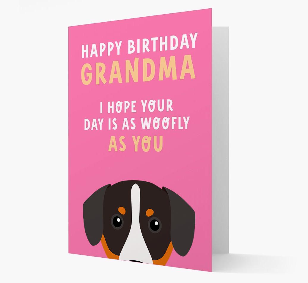 Woofly Grandma: Personalized Card with {breedFullName} Icon