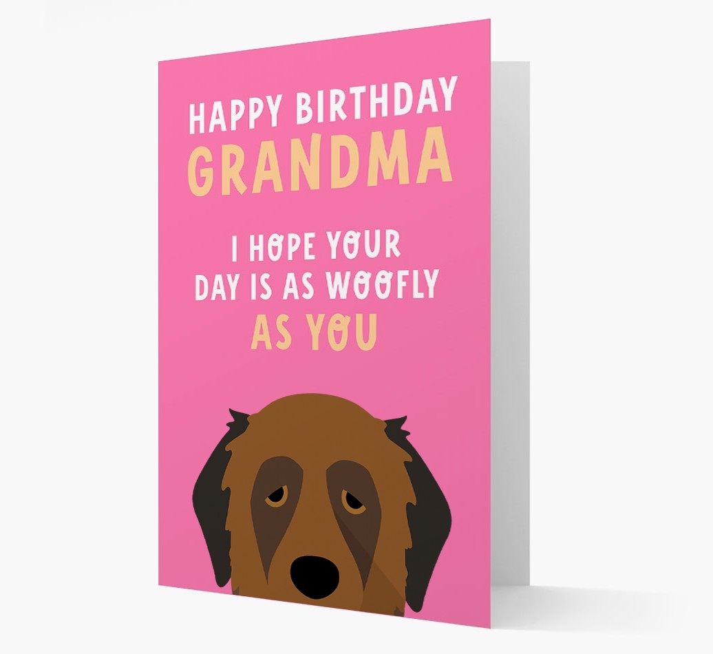 Woofly Grandma: Personalized Card with {breedFullName} Icon