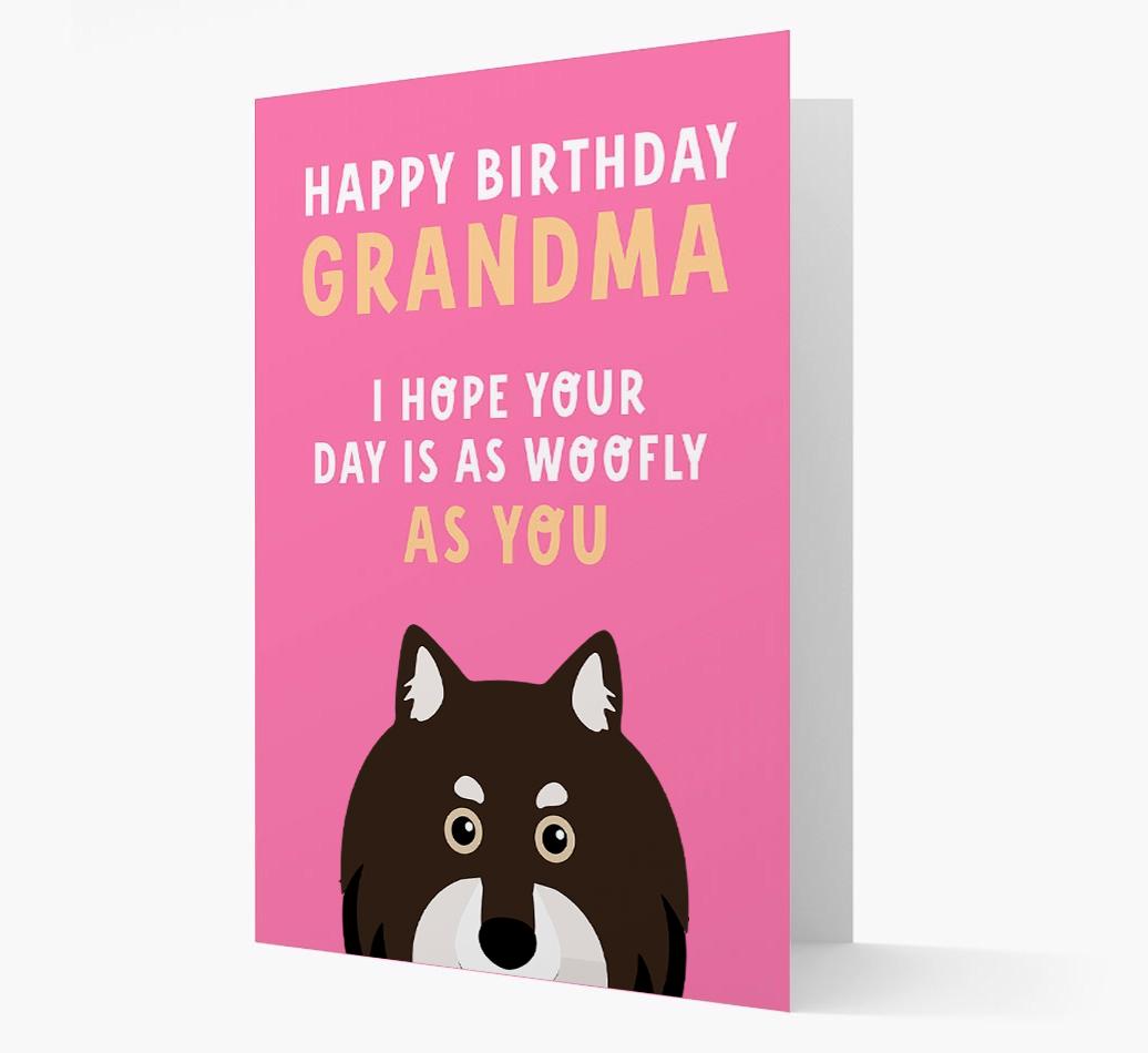 Woofly Grandma: Personalized Card with {breedFullName} Icon