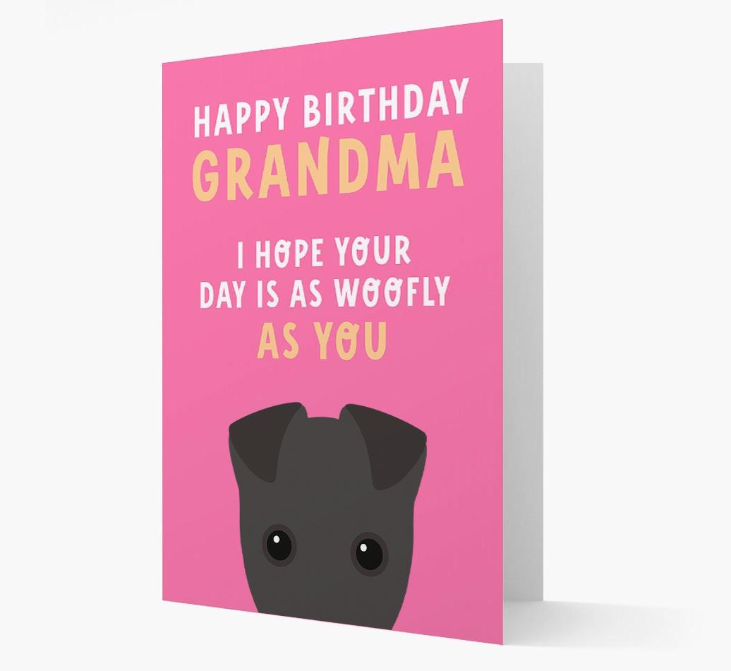 Woofly Grandma: Personalized Card with {breedFullName} Icon