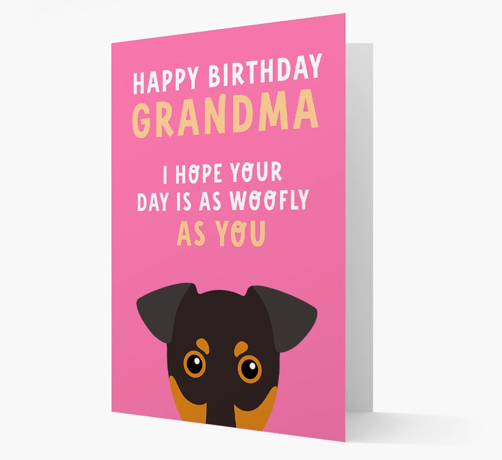 Woofly Grandma: Personalized Card with {breedFullName} Icon