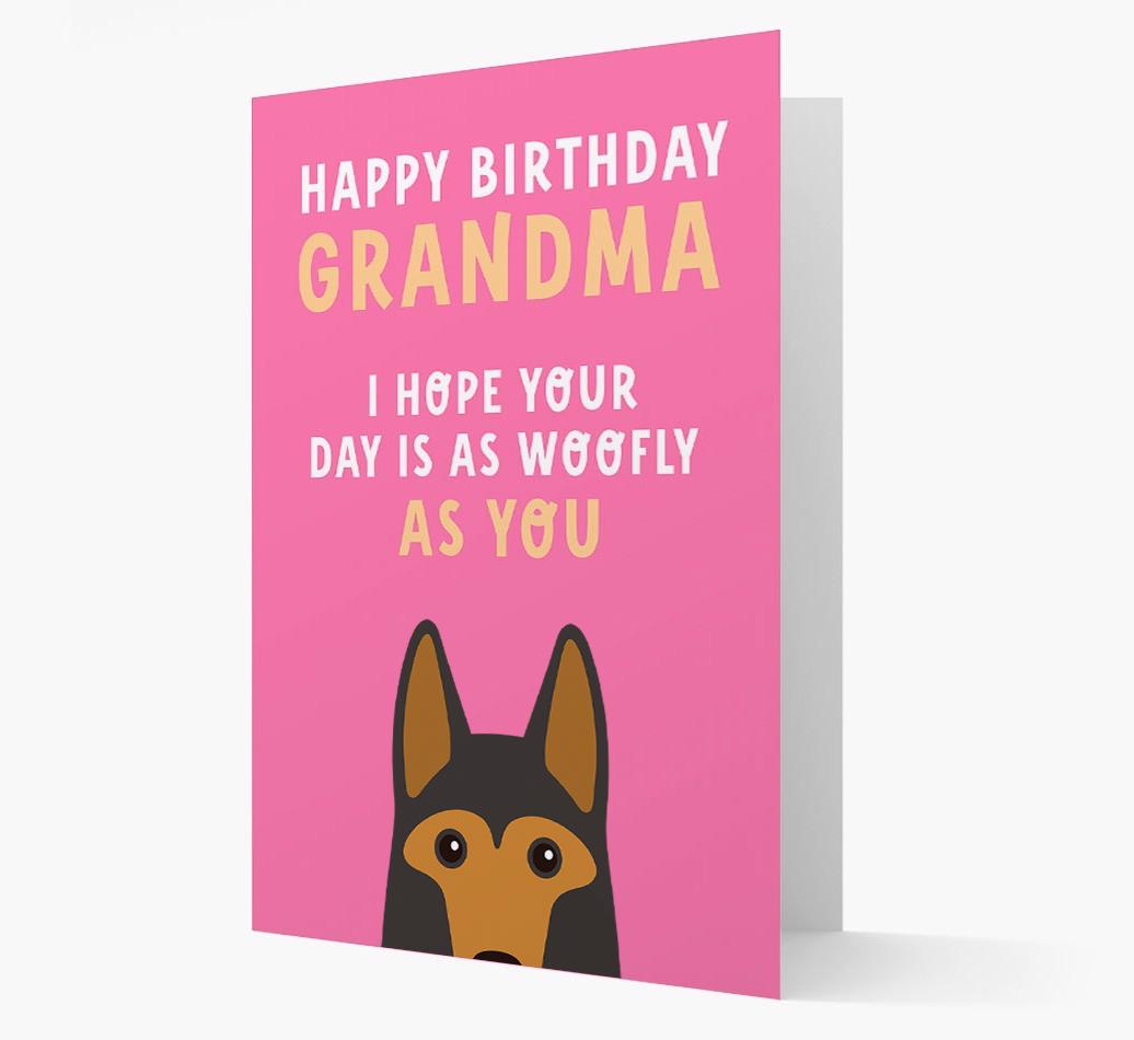 Woofly Grandma: Personalized Card with {breedFullName} Icon