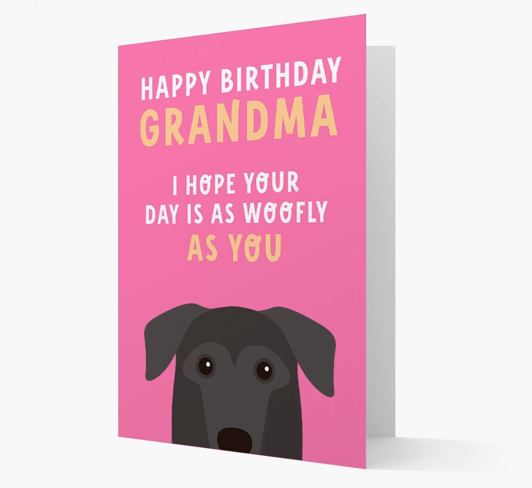 Woofly Grandma: Personalized Card with {breedFullName} Icon