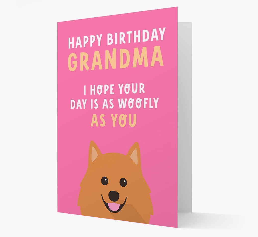 Woofly Grandma: Personalized Card with {breedFullName} Icon