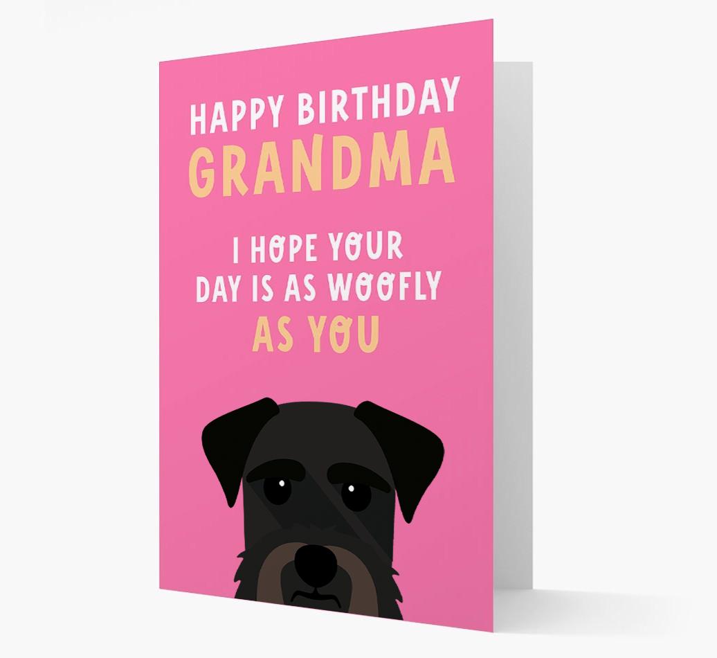 Woofly Grandma: Personalized Card with {breedFullName} Icon