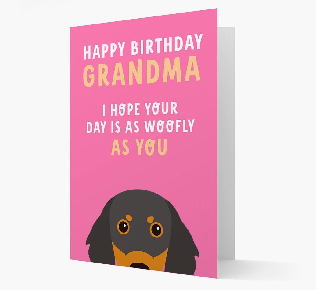Woofly Grandma: Personalized Card with {breedFullName} Icon