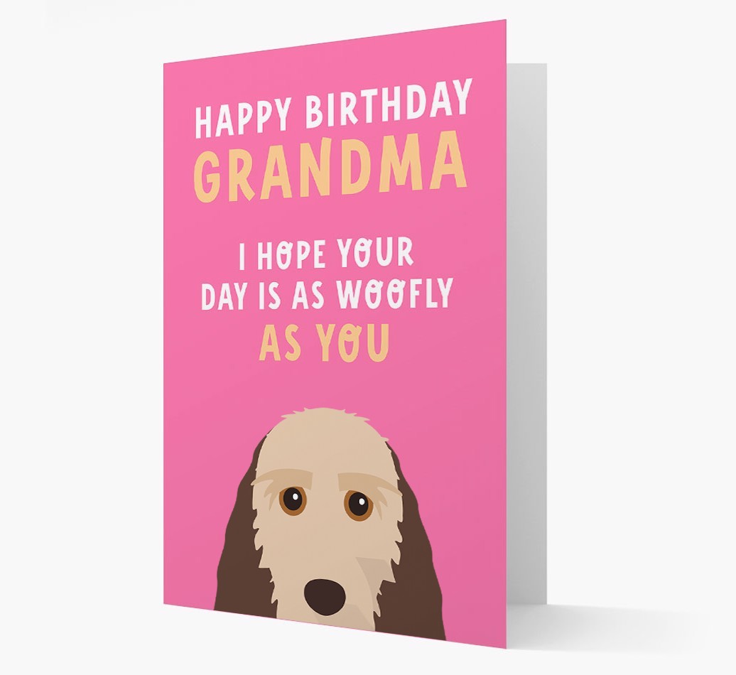Woofly Grandma: Personalized Card with {breedFullName} Icon