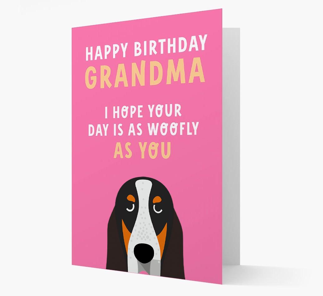 Woofly Grandma: Personalized Card with {breedFullName} Icon