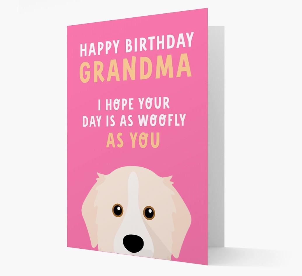 Woofly Grandma: Personalised Card with {breedFullName} Icon