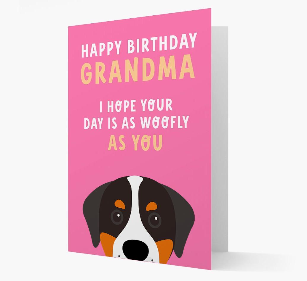 Woofly Grandma: Personalized Card with {breedFullName} Icon