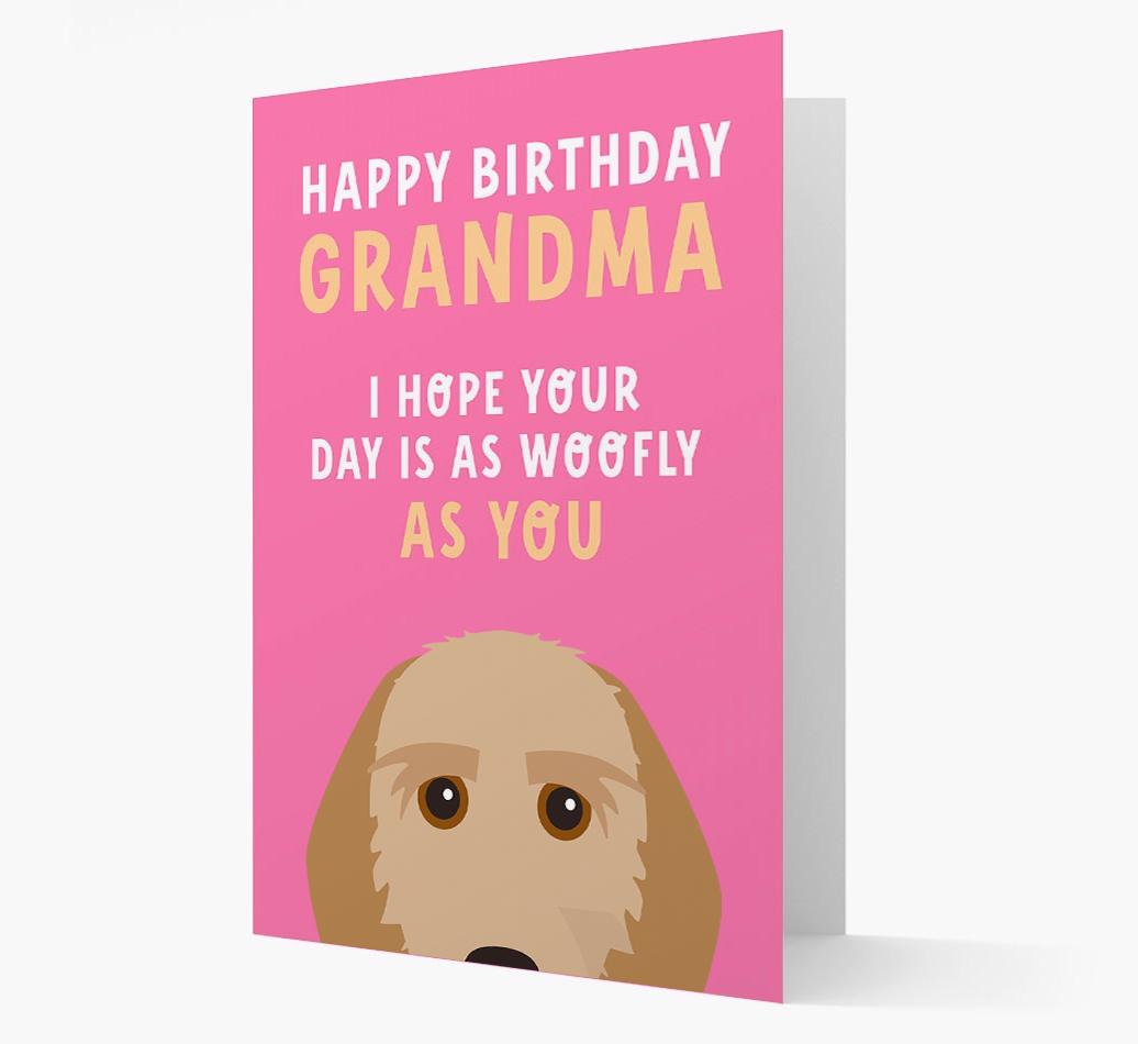 Woofly Grandma: Personalized Card with {breedFullName} Icon