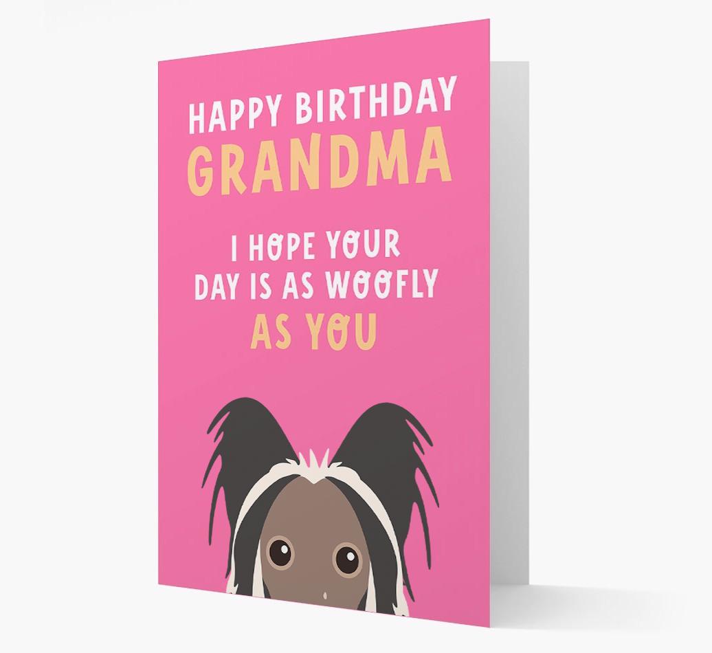 Woofly Grandma: Personalized Card with {breedFullName} Icon