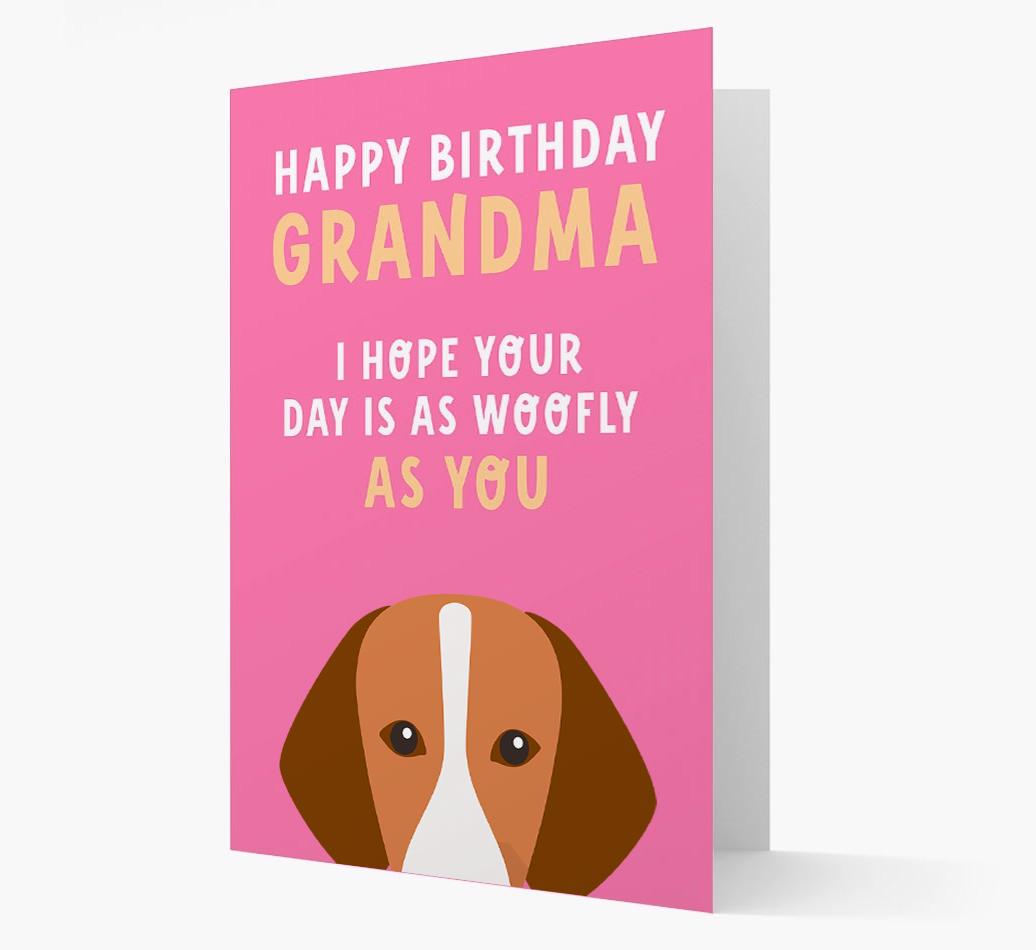 Woofly Grandma: Personalized Card with {breedFullName} Icon