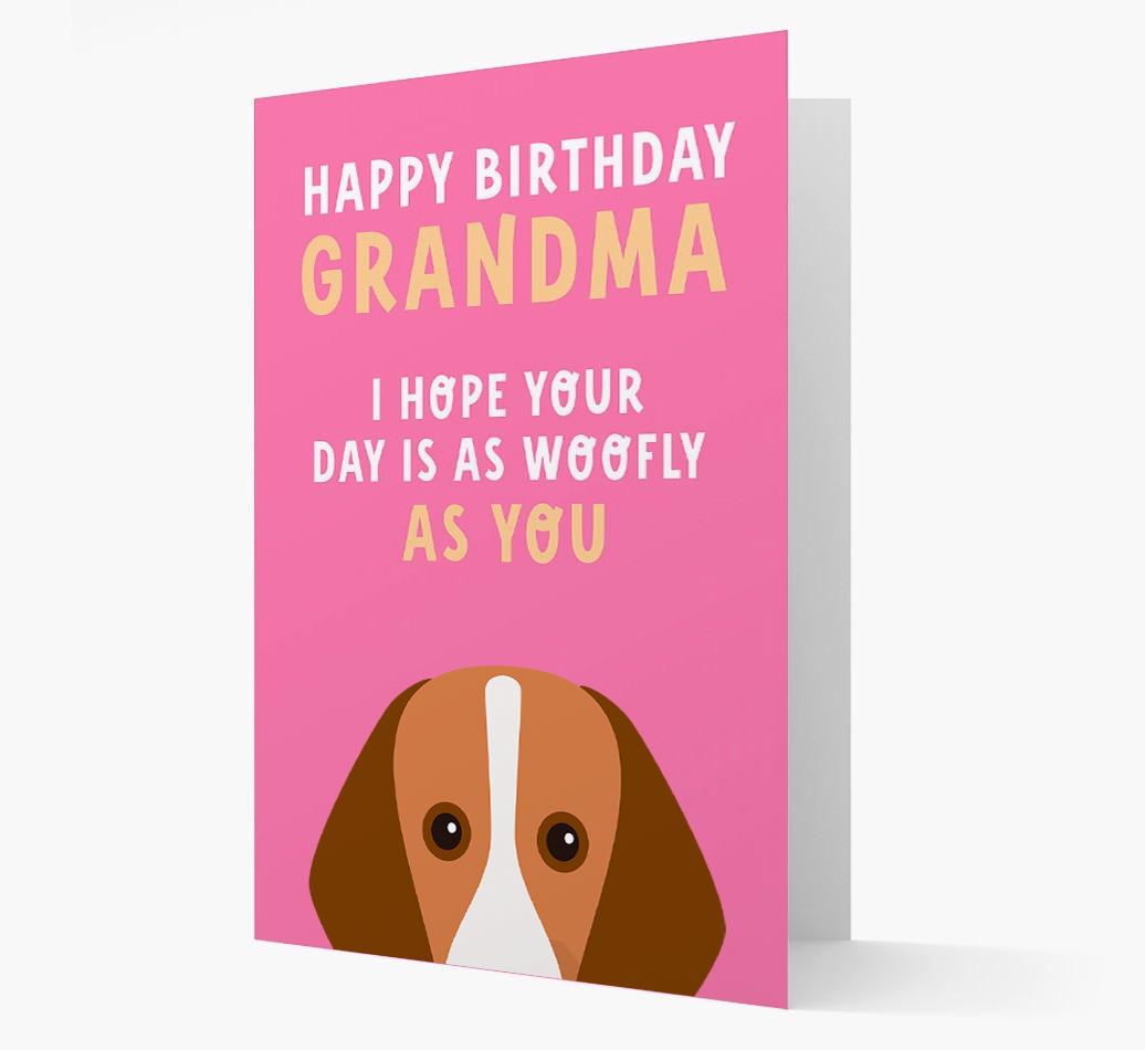 Woofly Grandma: Personalized Card with {breedFullName} Icon