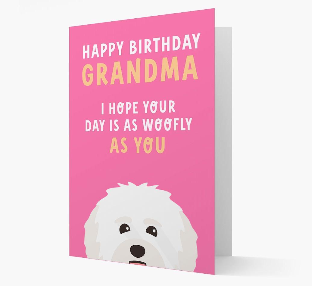 Woofly Grandma: Personalized Card with {breedFullName} Icon