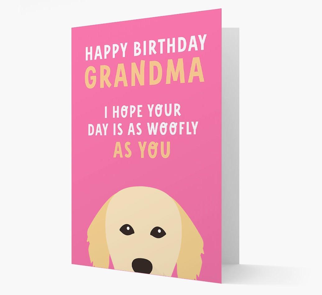 Woofly Grandma: Personalized Card with {breedFullName} Icon