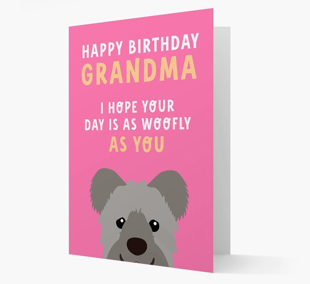 Woofly Grandma: Personalized Card with {breedFullName} Icon
