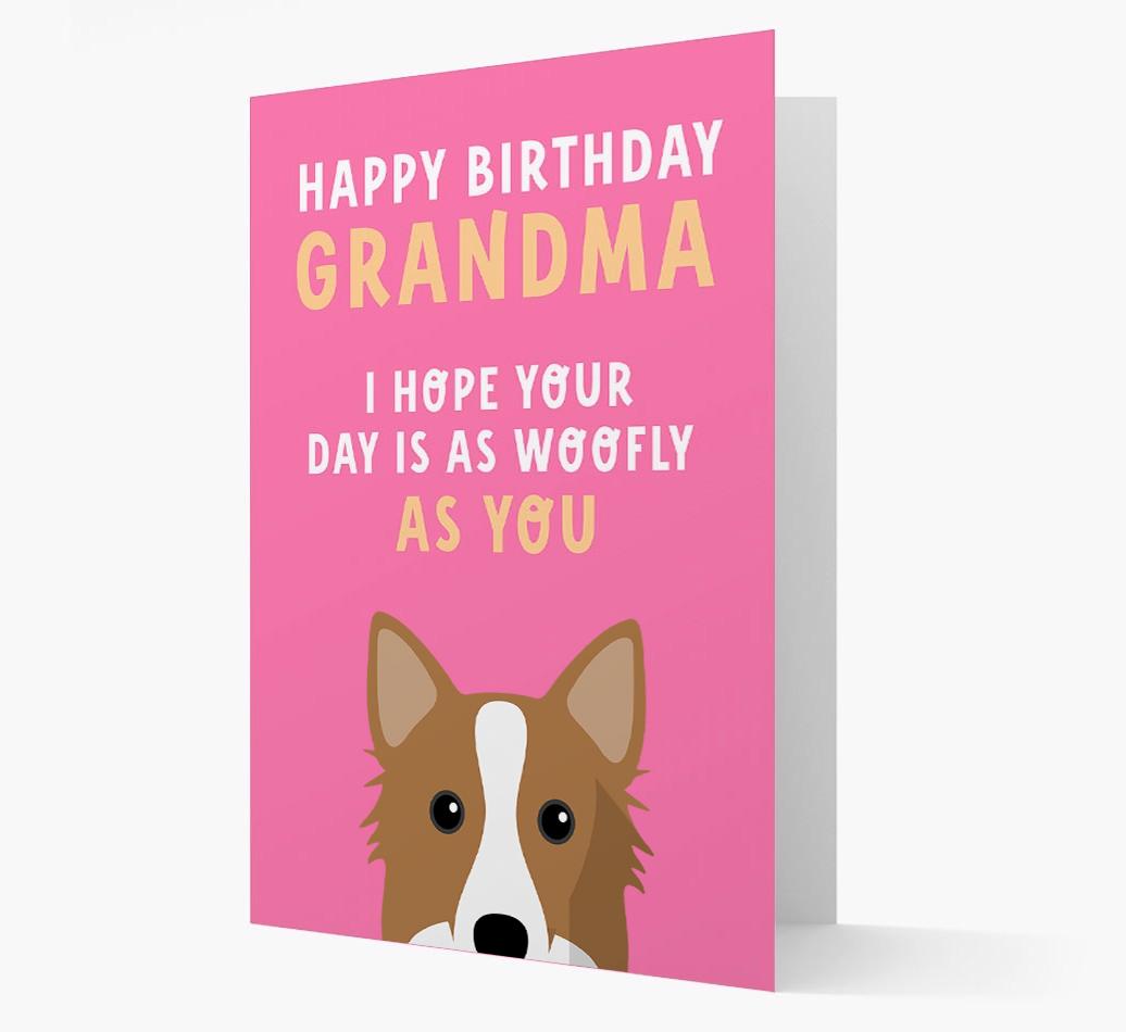 Woofly Grandma: Personalized Card with {breedFullName} Icon