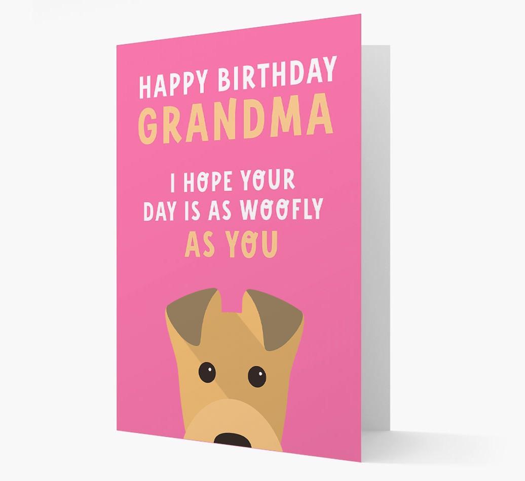 Woofly Grandma: Personalized Card with {breedFullName} Icon
