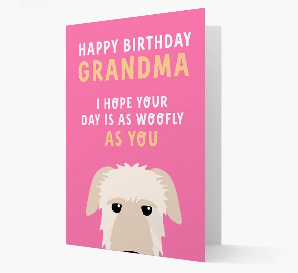 Woofly Grandma: Personalized Card with {breedFullName} Icon
