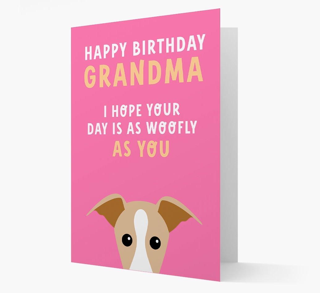 Woofly Grandma: Personalized Card with {breedFullName} Icon