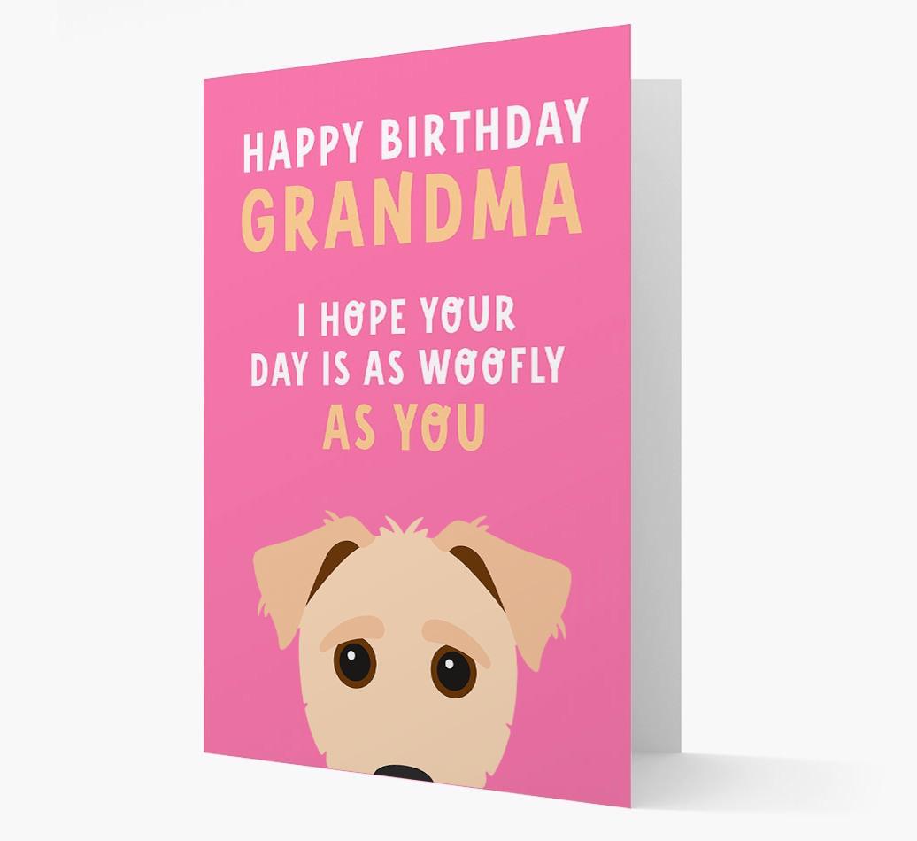 Woofly Grandma: Personalized Card with {breedFullName} Icon