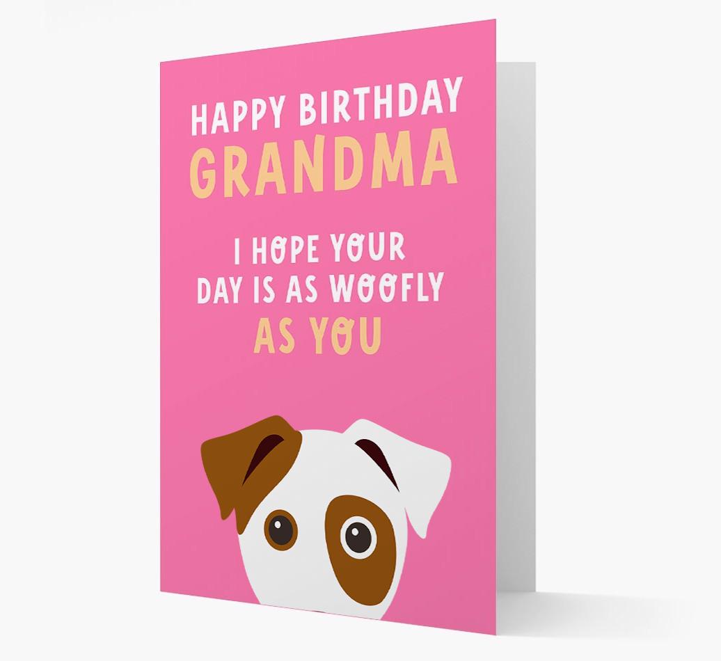 Woofly Grandma: Personalized Card with {breedFullName} Icon