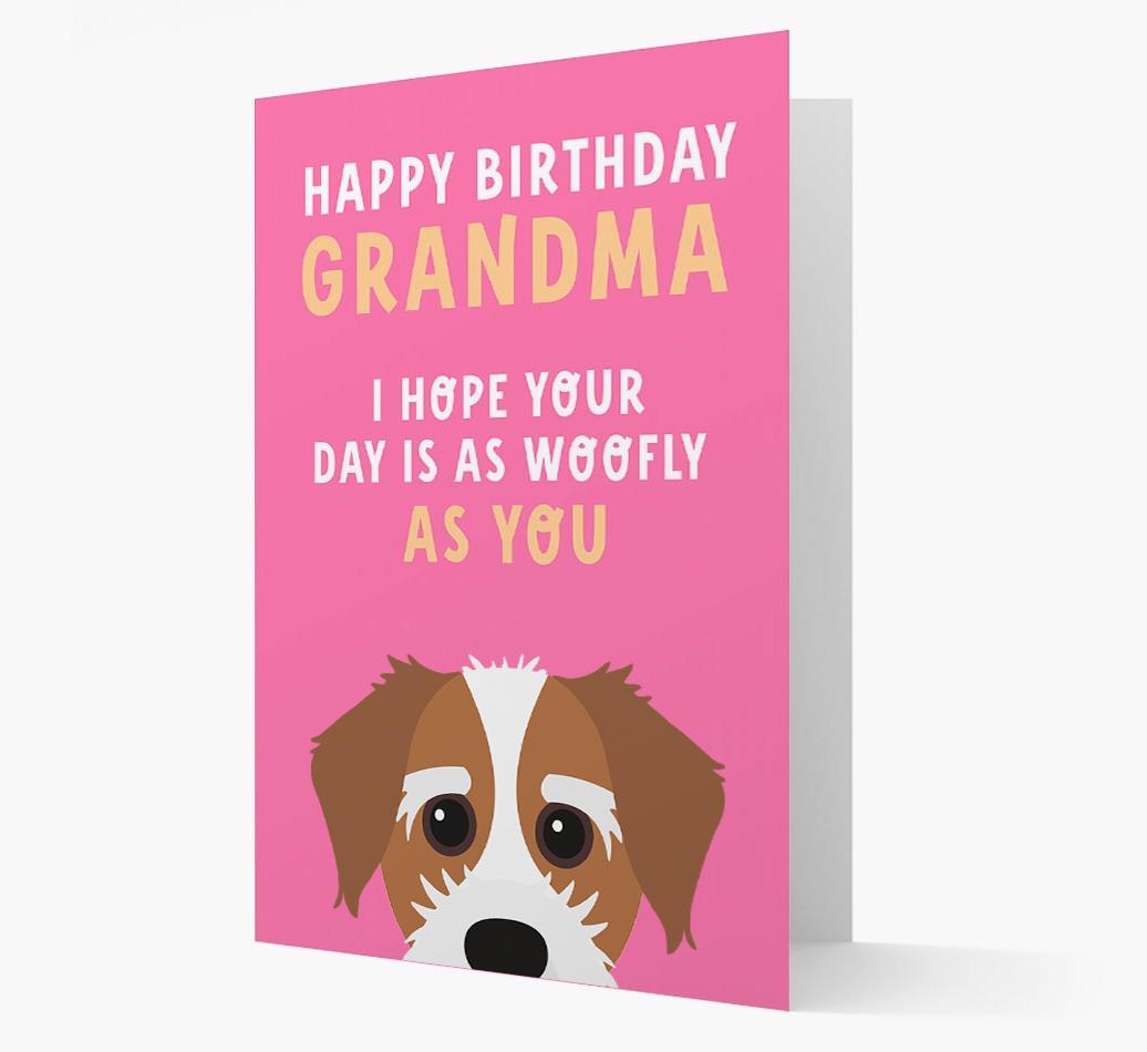 Woofly Grandma: Personalized Card with {breedFullName} Icon