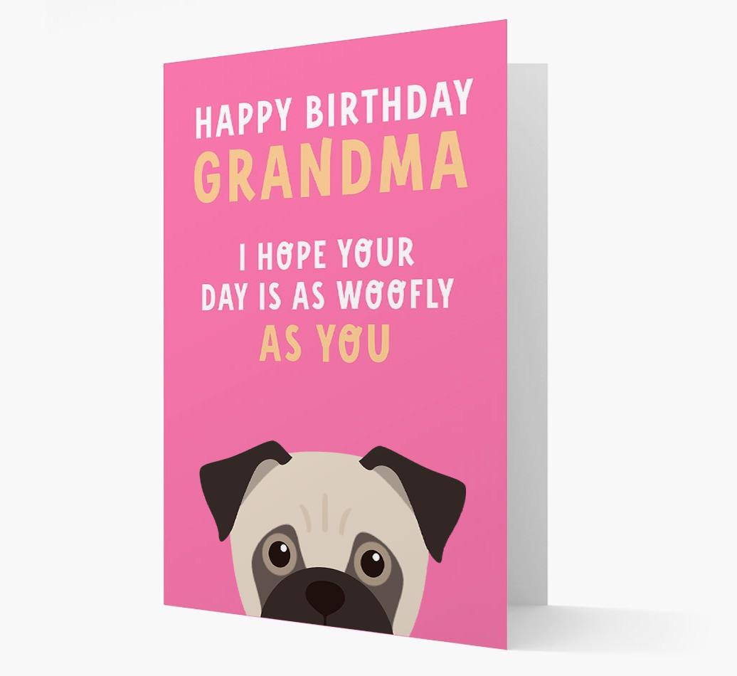 Woofly Grandma: Personalized Card with {breedFullName} Icon