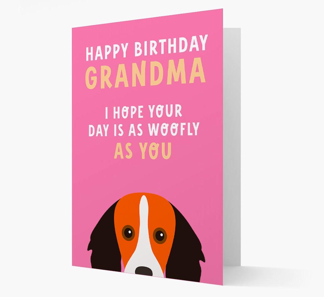 Woofly Grandma: Personalized Card with {breedFullName} Icon