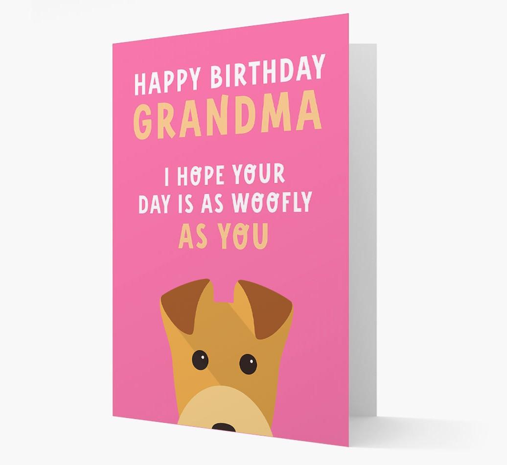 Woofly Grandma: Personalized Card with {breedFullName} Icon