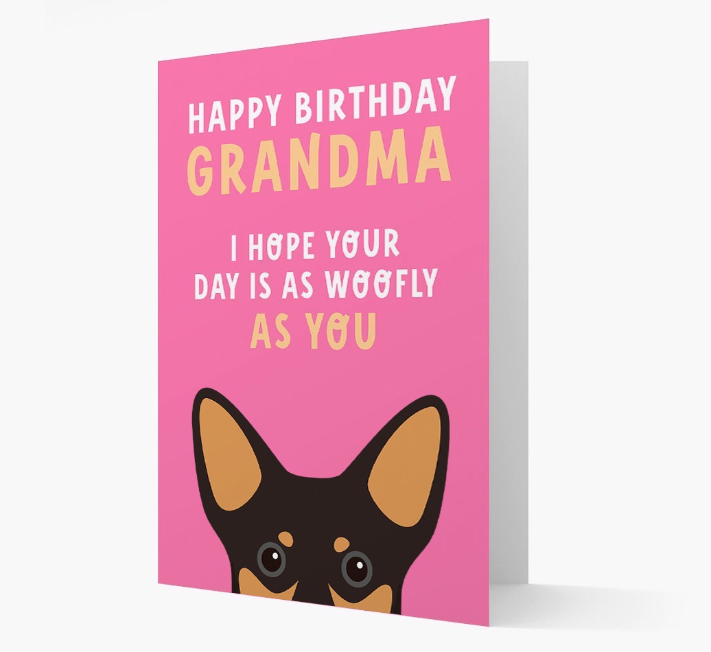 Woofly Grandma: Personalized Card with {breedFullName} Icon