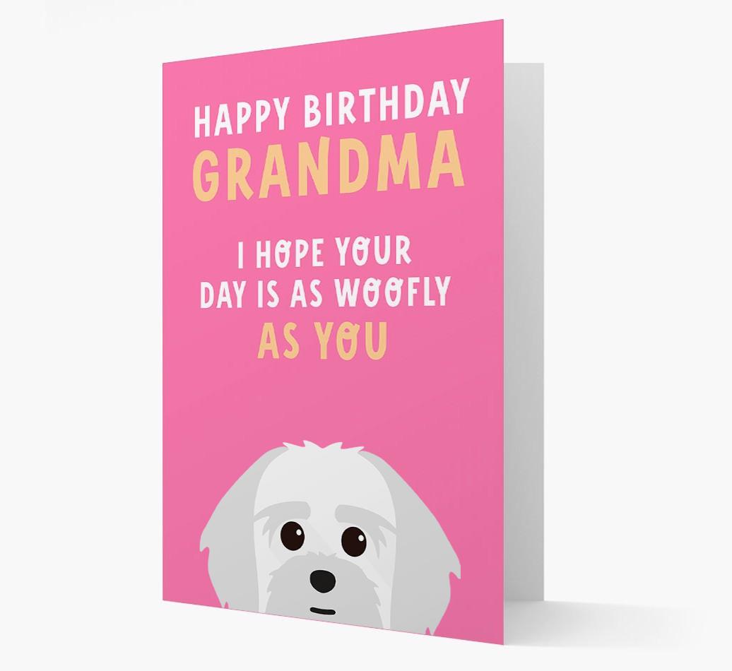 Woofly Grandma: Personalized Card with {breedFullName} Icon
