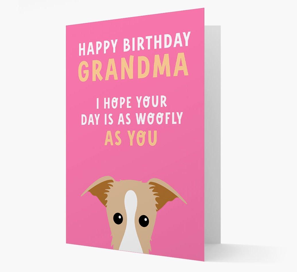 Woofly Grandma: Personalized Card with {breedFullName} Icon