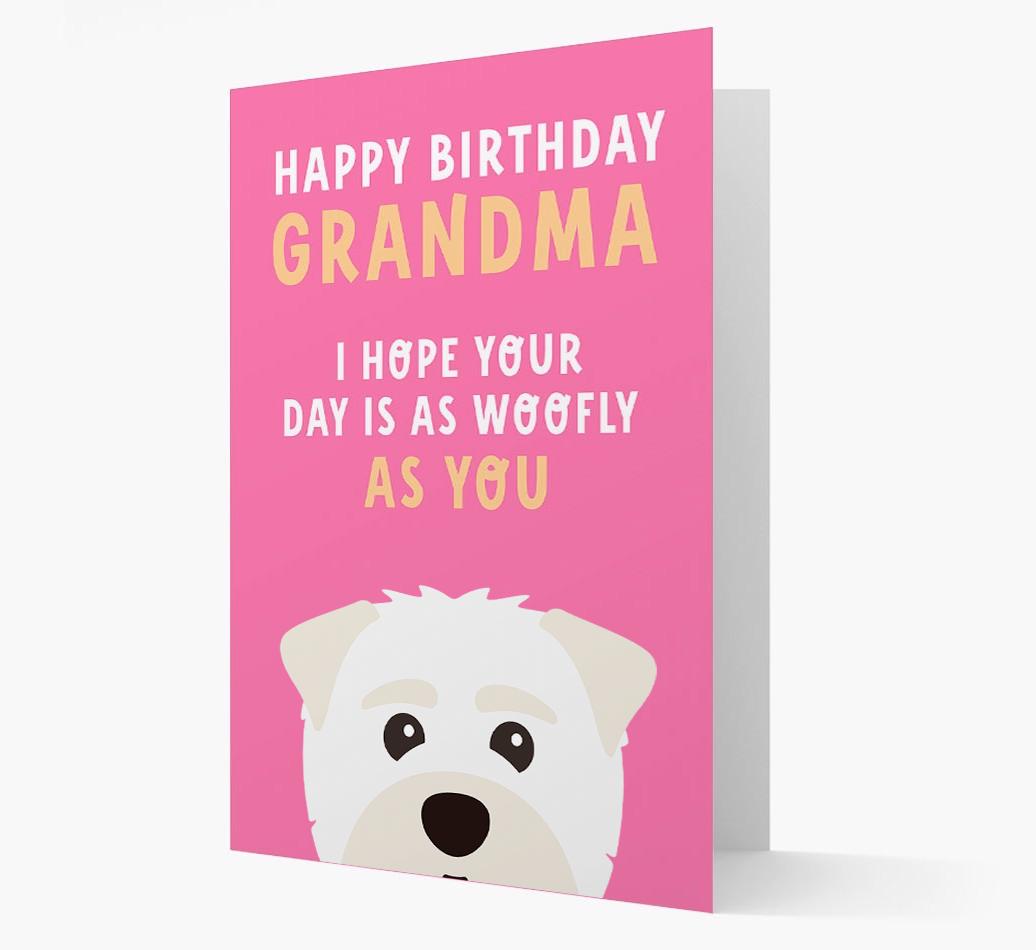 Woofly Grandma: Personalized Card with {breedFullName} Icon
