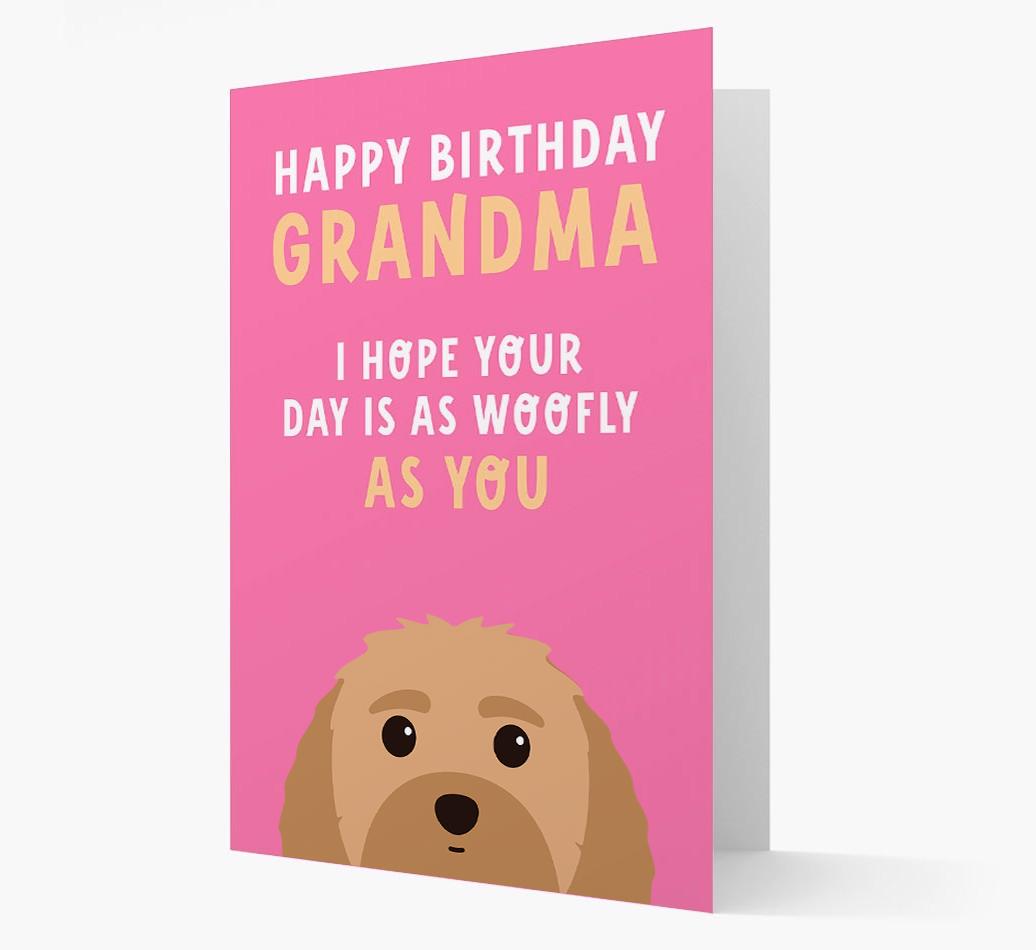 Woofly Grandma: Personalized Card with {breedFullName} Icon