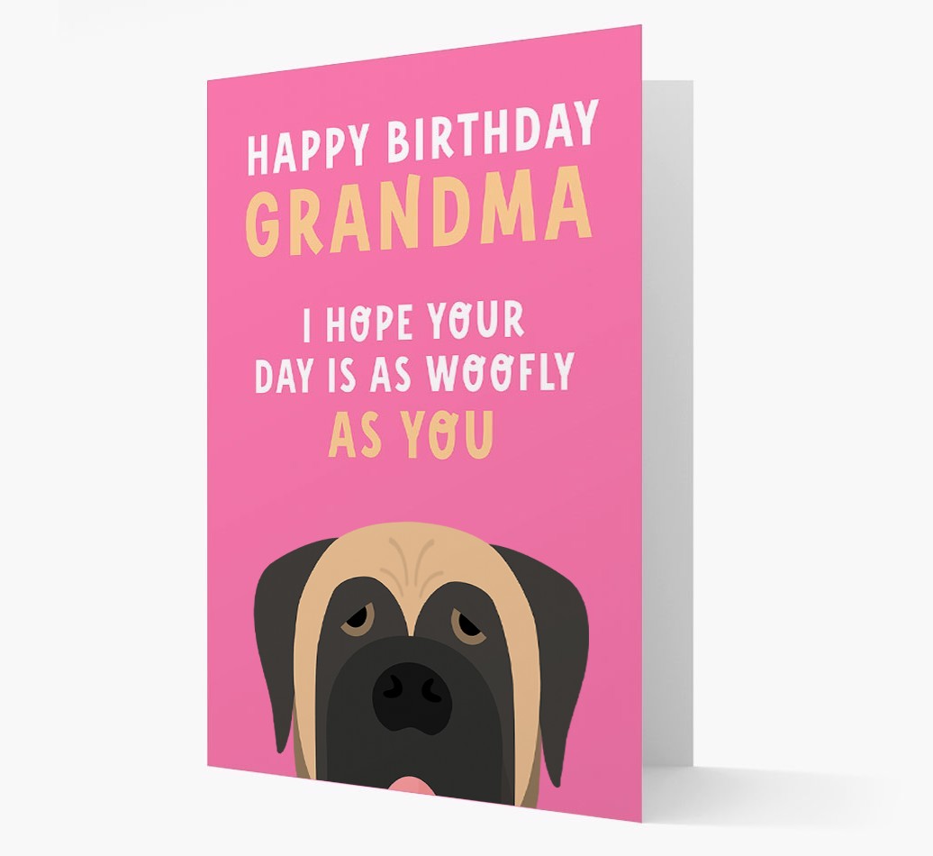 Woofly Grandma: Personalized Card with {breedFullName} Icon