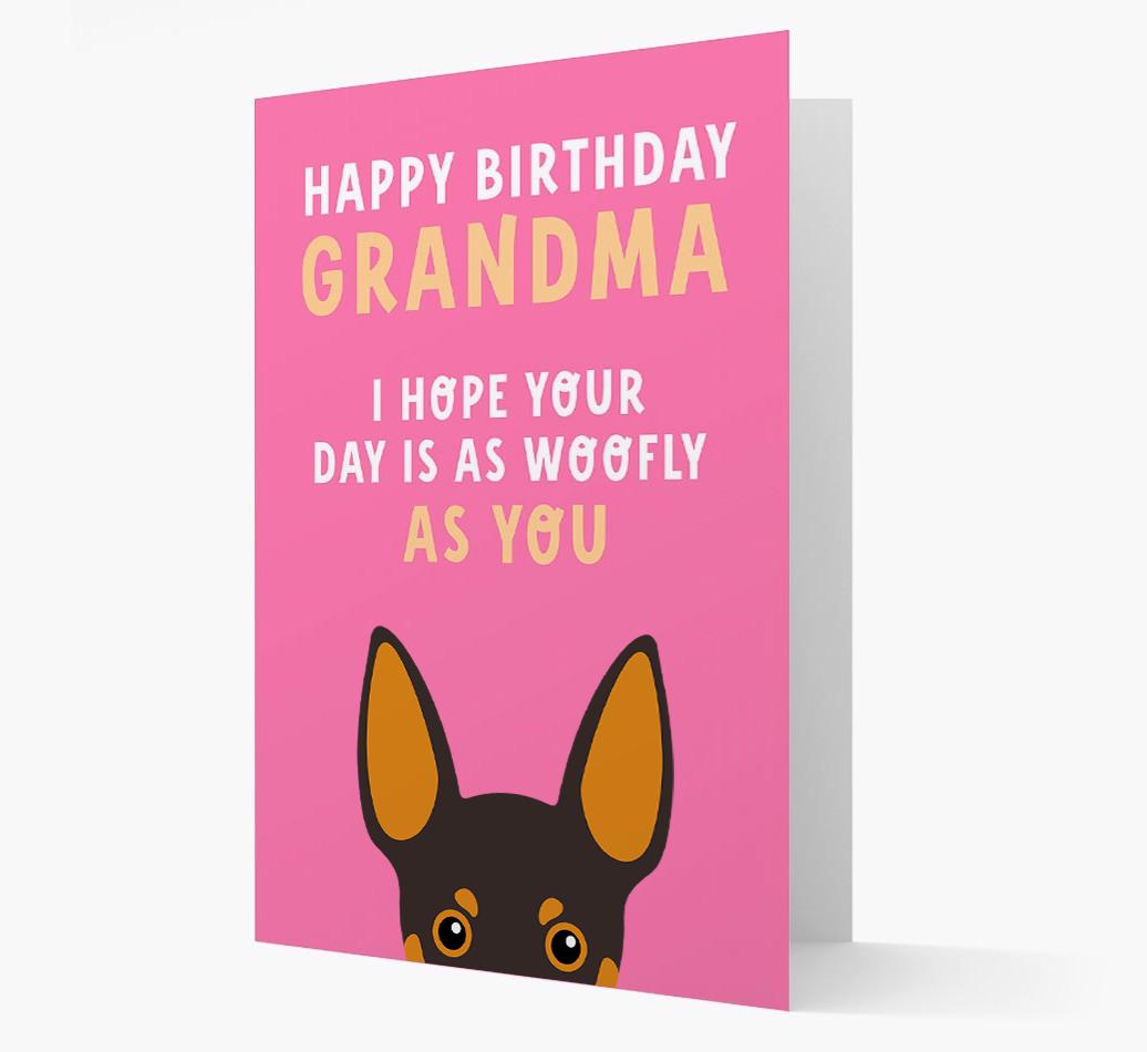 Woofly Grandma: Personalized Card with {breedFullName} Icon