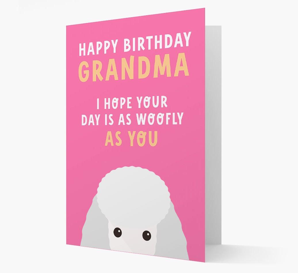 Woofly Grandma: Personalized Card with {breedFullName} Icon