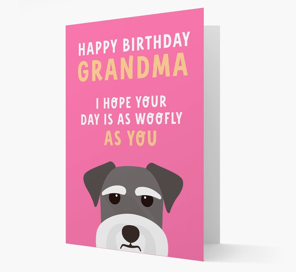 Woofly Grandma: Personalized Card with {breedFullName} Icon