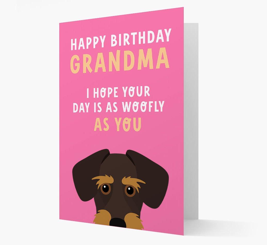 Woofly Grandma: Personalized Card with {breedFullName} Icon