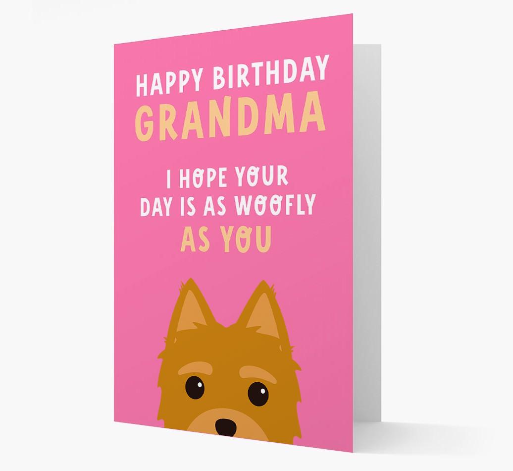 Woofly Grandma: Personalized Card with {breedFullName} Icon