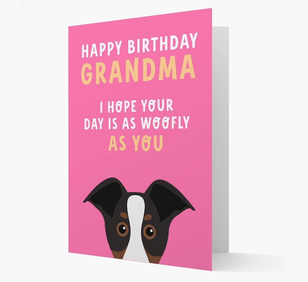 Woofly Grandma: Personalized Card with {breedFullName} Icon