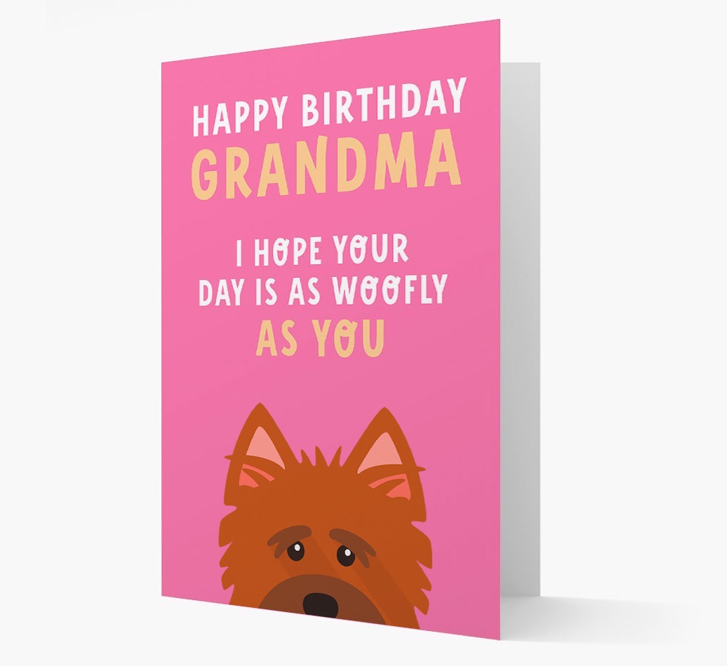 Woofly Grandma: Personalized Card with {breedFullName} Icon