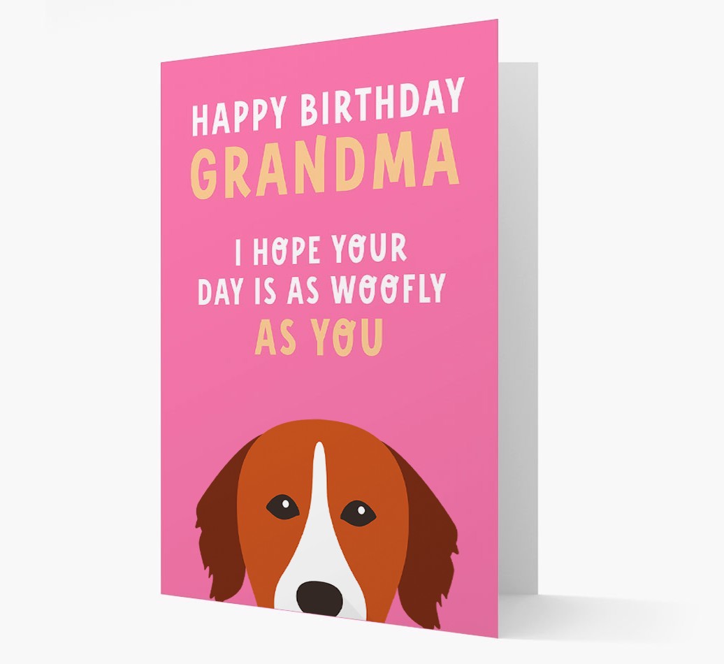 Woofly Grandma: Personalized Card with {breedFullName} Icon