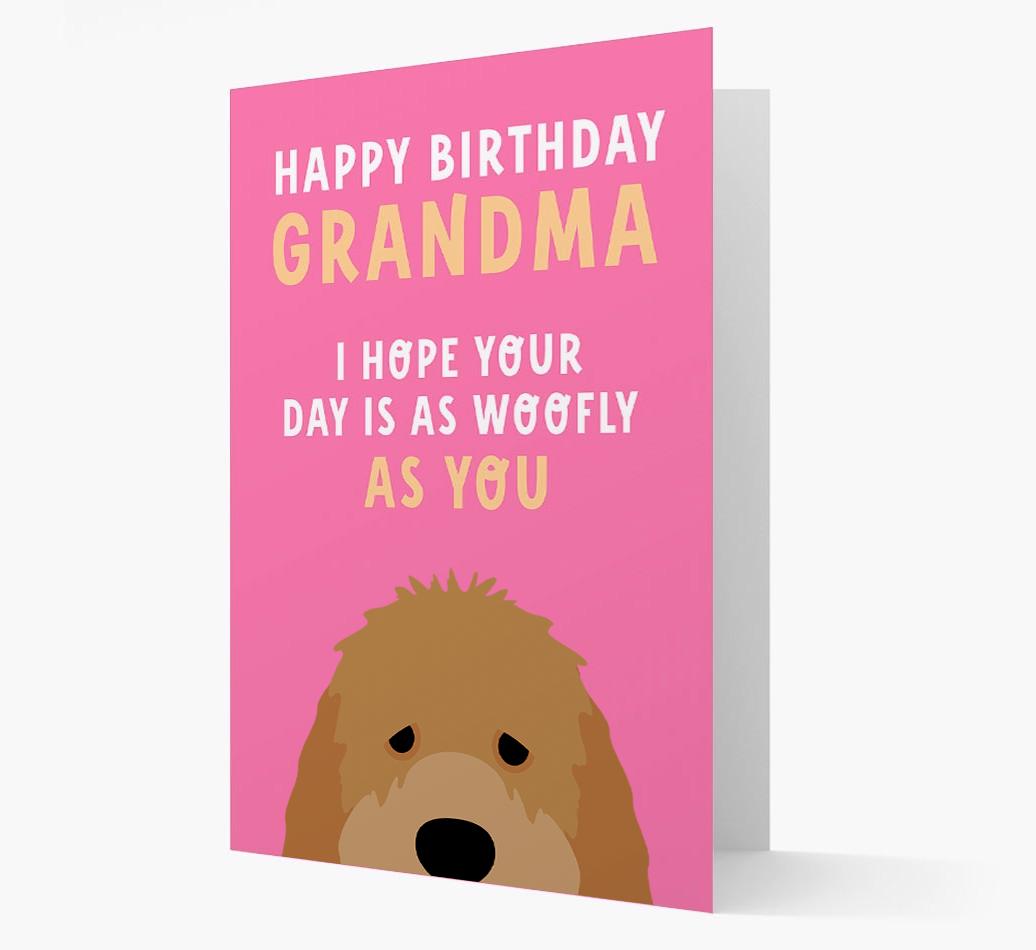 Woofly Grandma: Personalized Card with {breedFullName} Icon