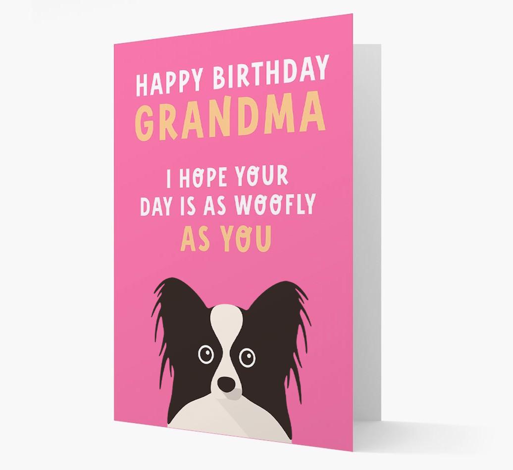 Woofly Grandma: Personalized Card with {breedFullName} Icon