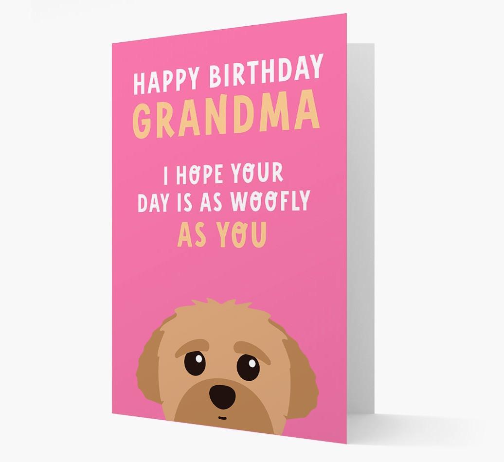 Woofly Grandma: Personalized Card with {breedFullName} Icon
