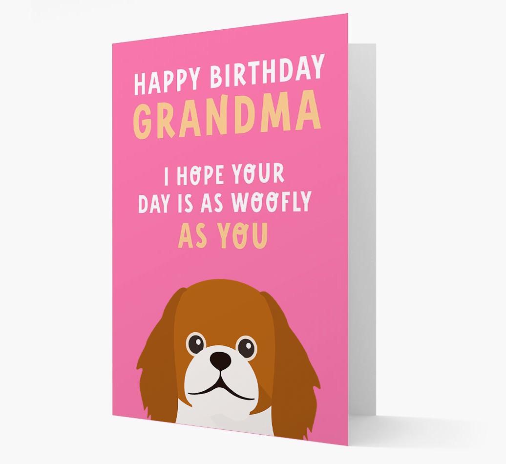 Woofly Grandma: Personalized Card with {breedFullName} Icon